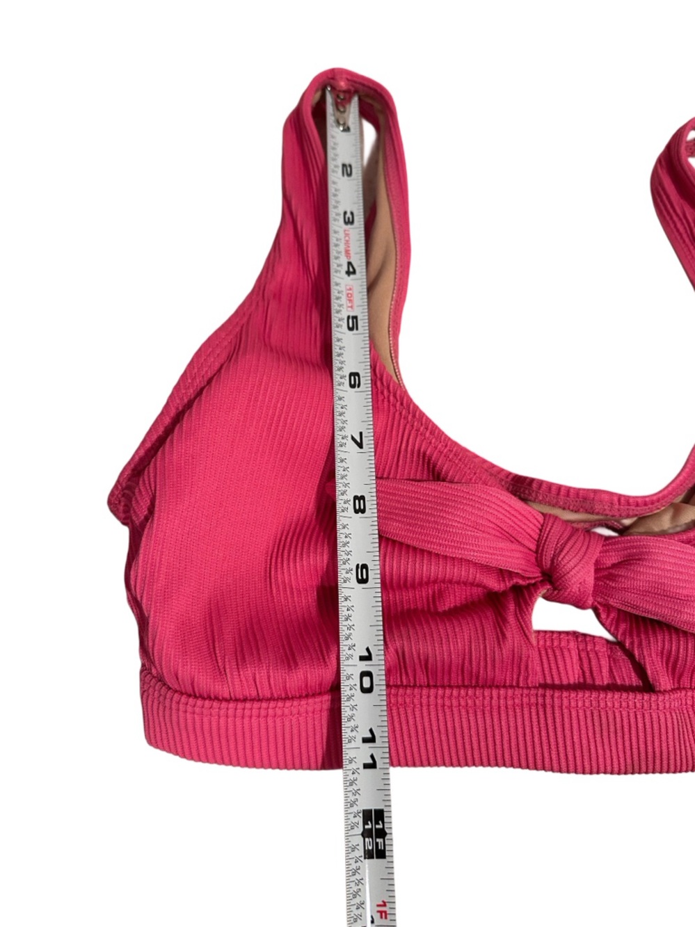 Old Navy Ribbed High-Waist Bikini Set in Deep Pink - Picture 13 of 16